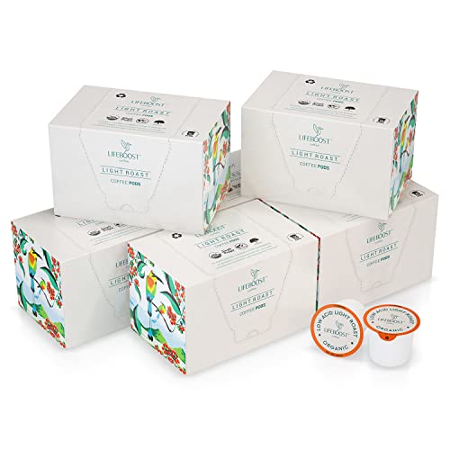 Light Roast Organic Low Acid Coffee K Cups (10 Count (Pack of 1))
