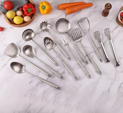 18 10 Stainless Steel Kitchen Utensils Set (12 Count)