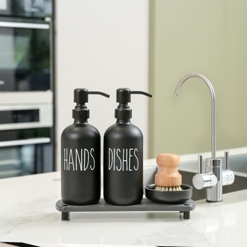 Soap Dispenser Set Comes with Stainless Steel Pumps