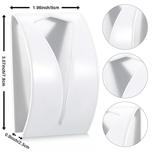 4 Pcs Self Adhesive Kitchen Towel Hook Holder (White)