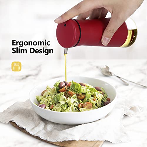 Red Oil And Vinegar Dispenser Set (Red)