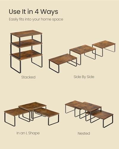 Cabinet Organizer Shelf (3 Count)