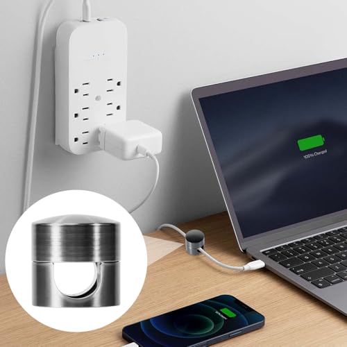 8 Sets Charger Holders for Cords (8 Sets / Black)