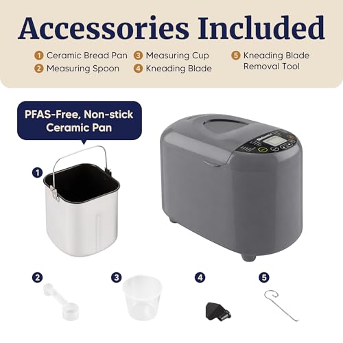 2 Lb Bread Maker (Steel Gray)
