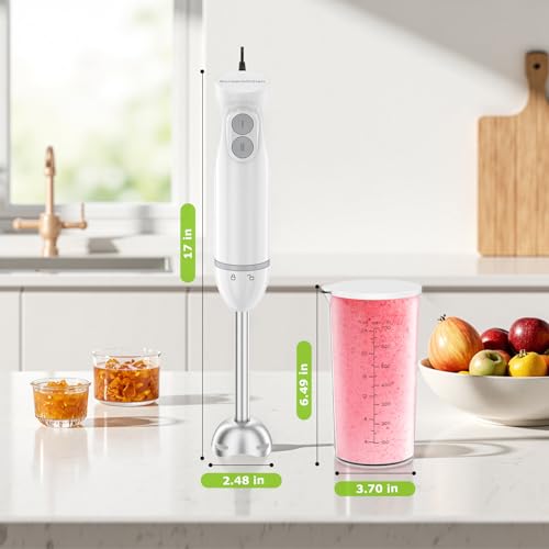 Hand Blender 2 (White / With 1 attachment)