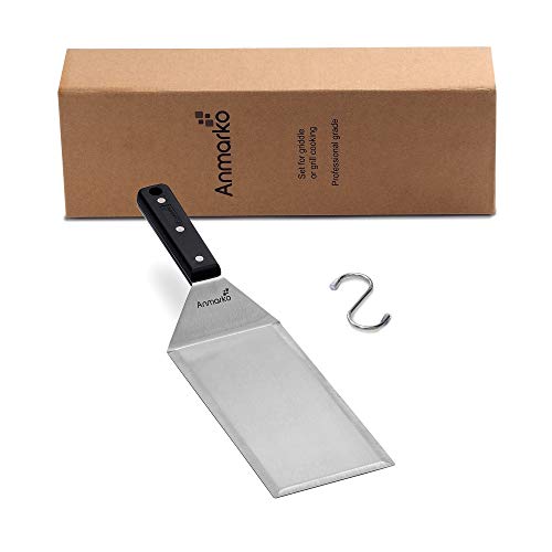 Turner 4x8 Stainless Steel Metal Griddle Spatula (ABS plastic handle turner)