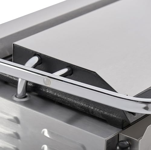 Commercial Electric Panini Sandwich Grill with Grooved Plates (Medium w/ Grooved Plates)