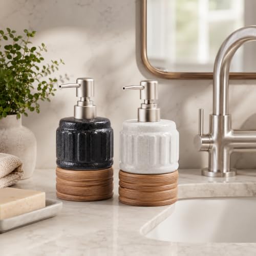 2 Pcs Soap Dispenser Bathroom (2 Pcs x 14Oz Soap Dispenser)