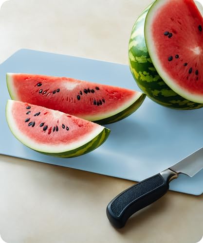 Extra Thick Flexible Cutting Boards for Kitchen (Beige / Blue / Yellow / 15"L x 12"W)