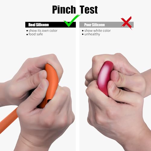 600°F Heat Resistant Silicone Spatula Scrapers (4 Count)