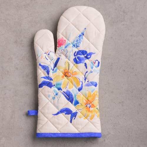 Maison d'Hermine Oven Gloves 100% Cotton Oven Mitt (007 - Girassol / 7.5" x 13" (Oven Mitt))