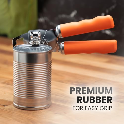 Heavy Duty Stainless Steel Can Opener Manual with Bottle Opener