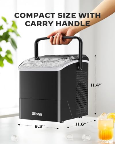 Countertop Ice Maker (Rock Black / 26lbs)