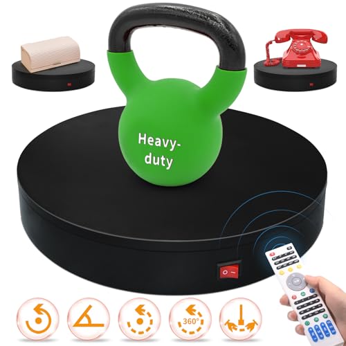 12.6In Remote Motorized Electric Turntable Rotating Display Stand Rotating Platform Photography Turntable motorized lazy susan base giratoria para for Photography