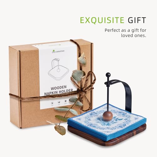 South American Rain Wood Napkin Holder for Table