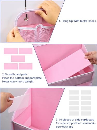 Over the Door Organizers Storage (Pink / 1 pack)
