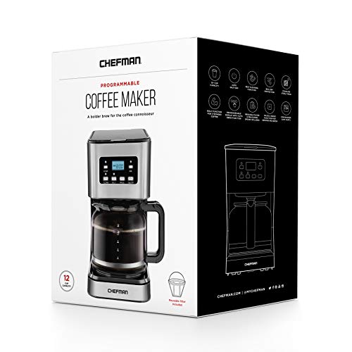 12 Cup Programmable Coffee Maker (Stainless Steel)