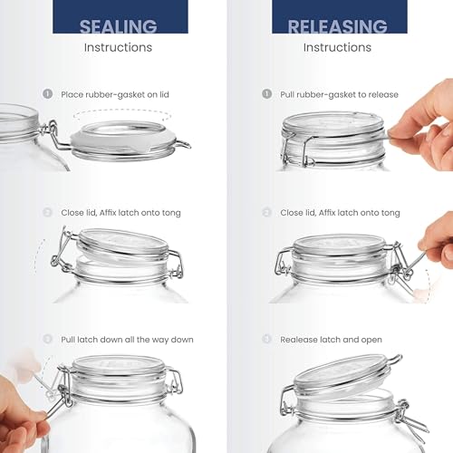 SYNCHKG017035 Fido Glass Canning Jar Italian (2 Liter)