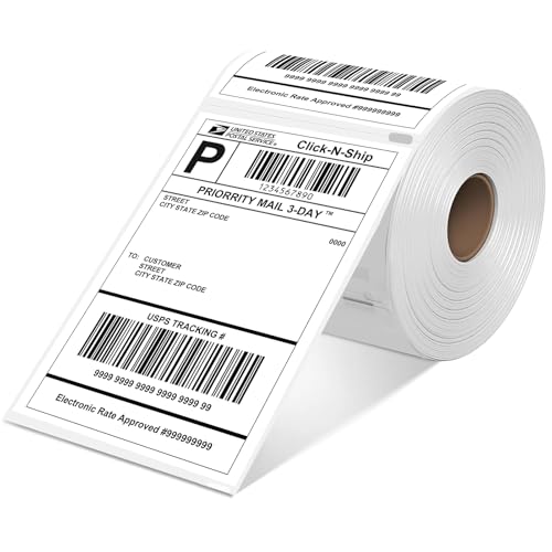 L Liked 3300 4"x 6" Thermal Shipping Labels Replacement for DYMO 1744907 (3300 Count)