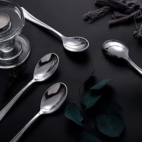 200PCS Silver Plastic Spoons (Spoon Silver)