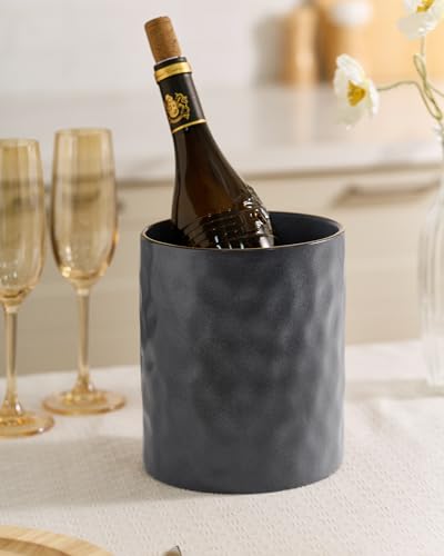 Ceramic Utensil Holder (Matte Dark Charcoal)