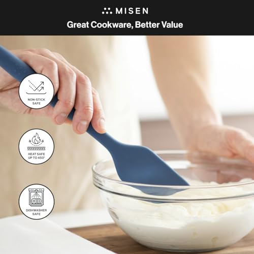 Nonstick Safe Silicone Spatula (Blue)