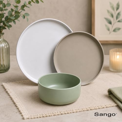 12 Piece Stoneware Dinnerware Set for 4