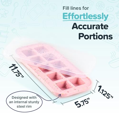 2 Tbsp Silicone Freezer Mold with Lid (1-Pack / Cotton Candy)