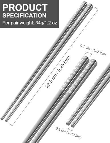 Metal Chopsticks Reusable 18