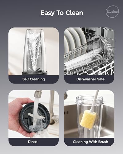 Smoothie Blender (Personal Blender with 2 Cups)