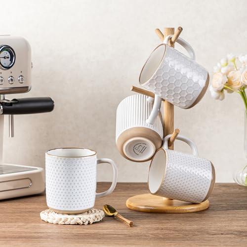 Coffee Mugs Set of 6 (Off-White / Set of 6 (16 Ounces))