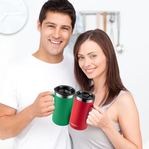 20 oz Insulated Coffee Mug (A1.Red / 20 ounces (1 pack))