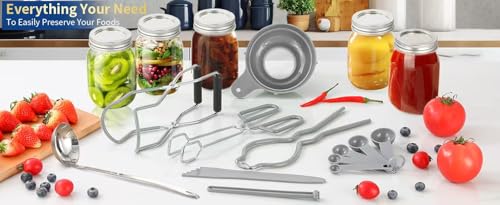 Canning Supplies Starter Kit (9-Pcs Set / Gray)