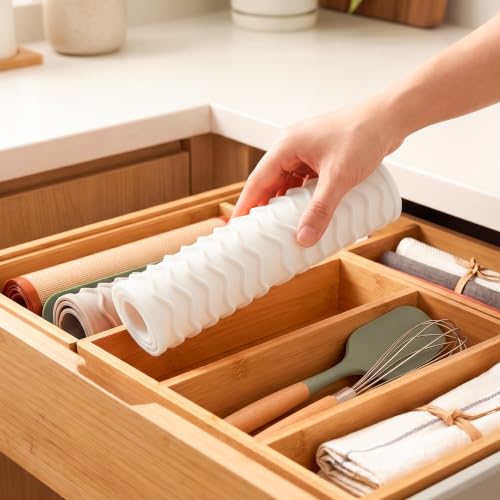 Silicone Dish Drying Mat for Multiple Usage (White / 12"L x 6"W)