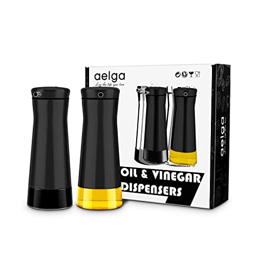 Black Oil And Vinegar Dispenser Set (Black)