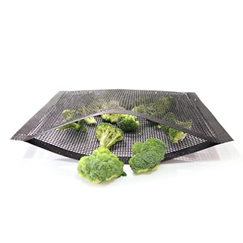 Non Stick Mesh Bag For Grill PTFE Toaster Oven Bags Barbecue Pockets Sheets Pack of 2