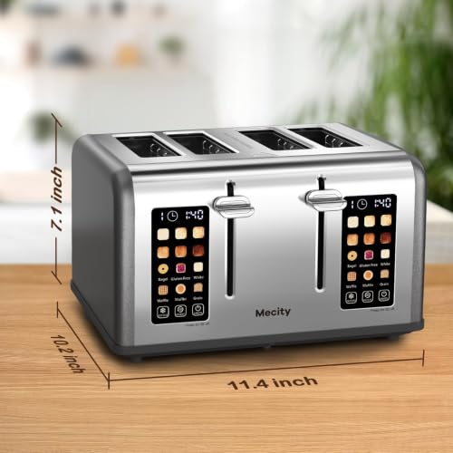 4 Slice Toaster with Touch Screen Control (Pearl Grey / 4 Slice)