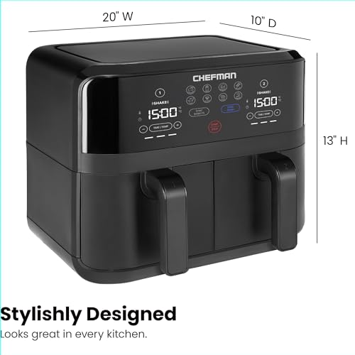 TurboFry Touch Dual Air Fryer (9 Quart)