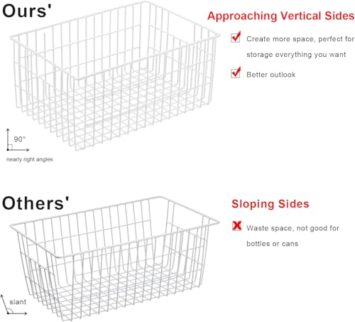 Freezer Organizer Bins for Upright Freezer Wire Drawer Baskets