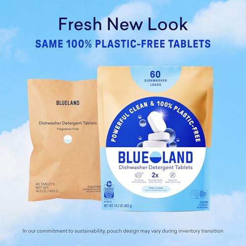100% Plastic Free Dishwasher Detergent Tablets (60 Count)