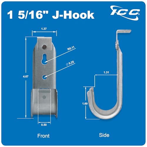 Ceiling Mount J Hook 1 (25 Count)