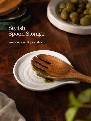 Spoon Rest for Stove Top (Cream)