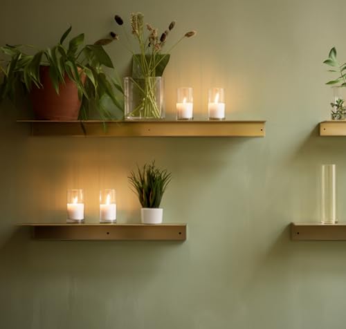 Linear Floating Shelf (30-inch X 8-inch Gold)