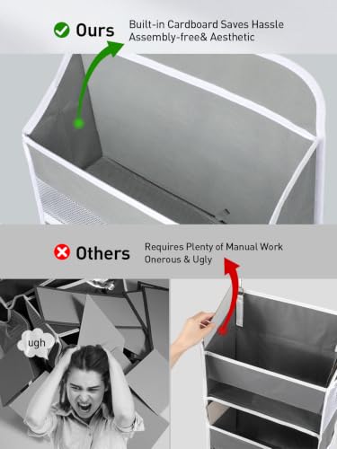 Over the Door Organizer (Grey / Extra-Large 5 Tier)