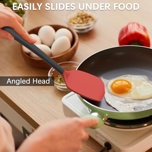 3 Pack Silicone Spatula Set (RedBlack)