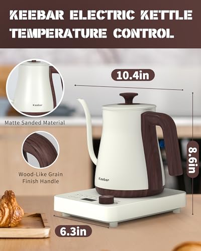 Gooseneck Electric Kettle (White)