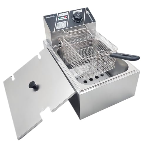 Electric Deep Fryer with Basket for Home Use (81)