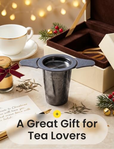 Tea Infuser for Loose Leaf Tea (1 Pack - Black)