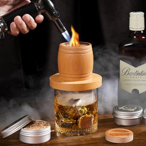 Whiskey Smoker Kit with Torch (Smoker Kit with 4 Ice Stones)