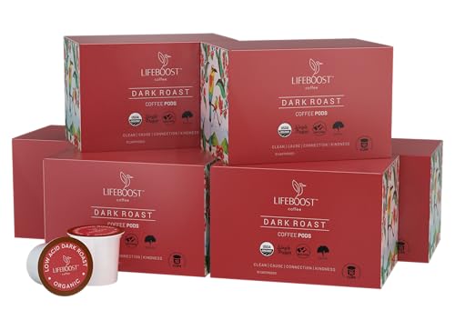 Dark Roast Organic Low Acid Coffee K Cups (10 Count (Pack of 1))